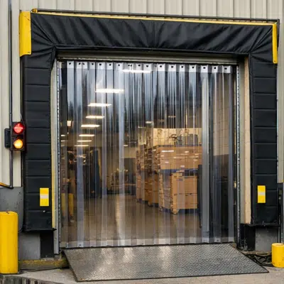 Image for PVC Strip Curtains – Industrial Clear & Low-Temp Door Kits