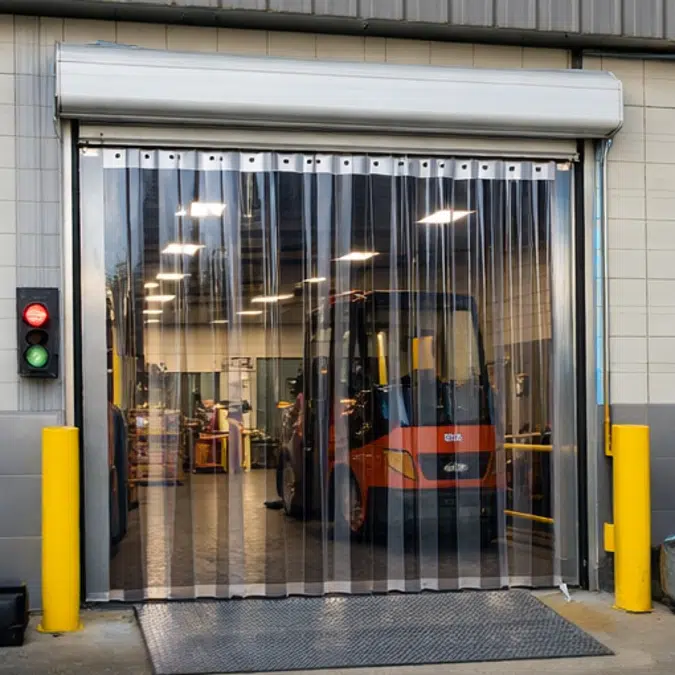 PVC Strip Curtains – Industrial Clear & Low-Temp Door Kits