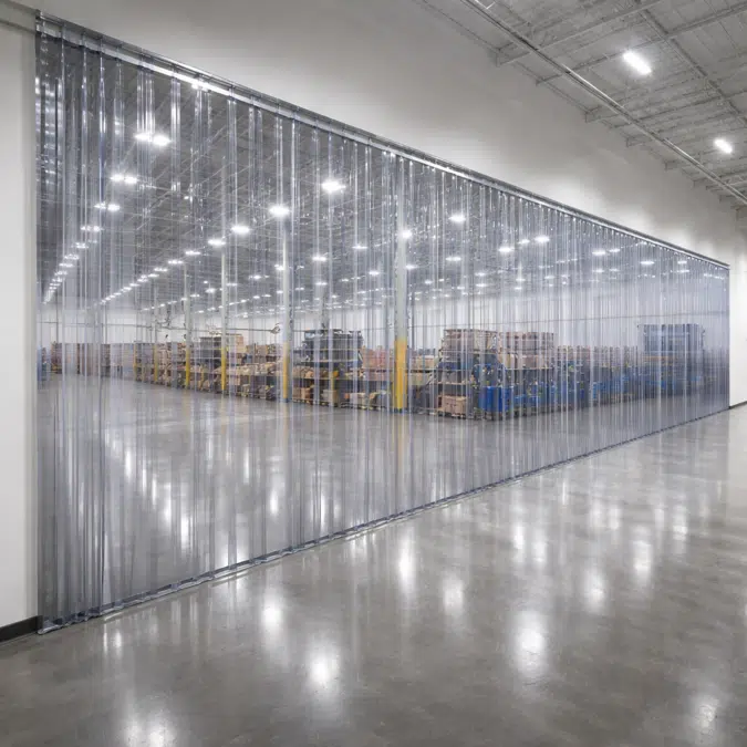 PVC Strip Curtains – Industrial Clear & Low-Temp Door Kits