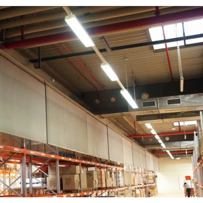 UL Listed Static Smoke Containment Curtain – 1 Hour Fire-Rated Draft Curtain System