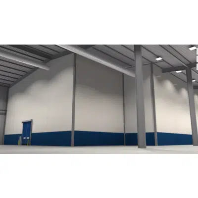 Image for Insulated Curtain Wall System BIM Object | Industrial Thermal Partition Wall