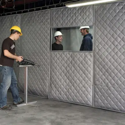 Image for Industrial Noise Control Curtain – 2" Double-Faced STC 29 System | SCC-10