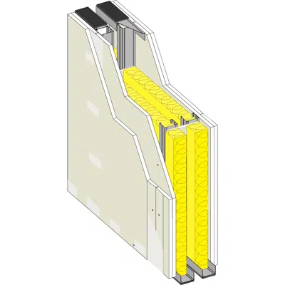 Image for DIVISÓRIA DUPLA 176 BA13A - Interior drywall partition