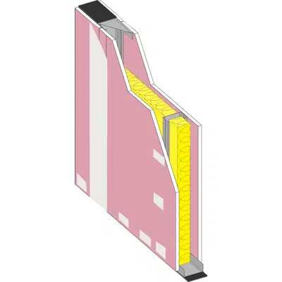 DIVISÓRIA 100 BA15F - Interior drywall partition 이미지