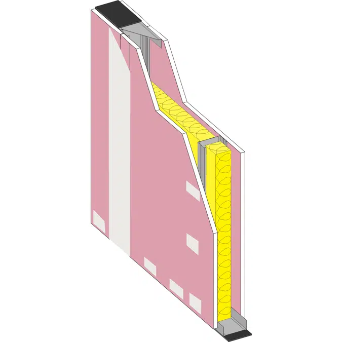 DIVISÓRIA 100 BA15F - Interior drywall partition