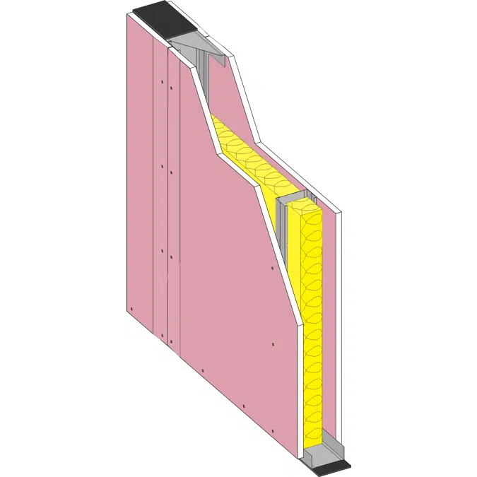 DIVISÓRIA 100 BA15F - Interior drywall partition