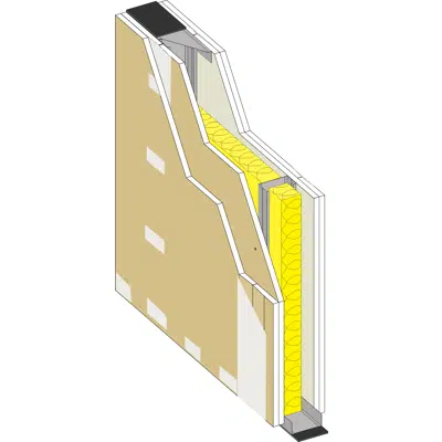 kép a termékről - DIVISÓRIA 120 BA13 Gold - Interior drywall partition