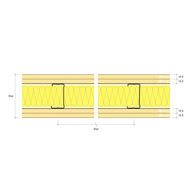 DIVISÓRIA 120 BA13 Gold - Interior drywall partition