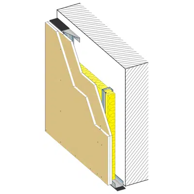 Image for REVESTIMENTO 73 BA13 Gold - Interior wall lining