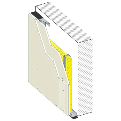 Зображення для REVESTIMENTO 95 BA13A - Interior wall lining