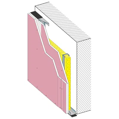 Immagine per REVESTIMENTO 100 BA15F - Interior wall lining