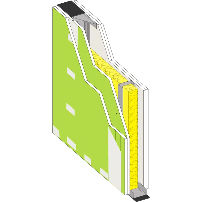 DIVISÓRIA 120 BA13 Protect - Interior drywall partition