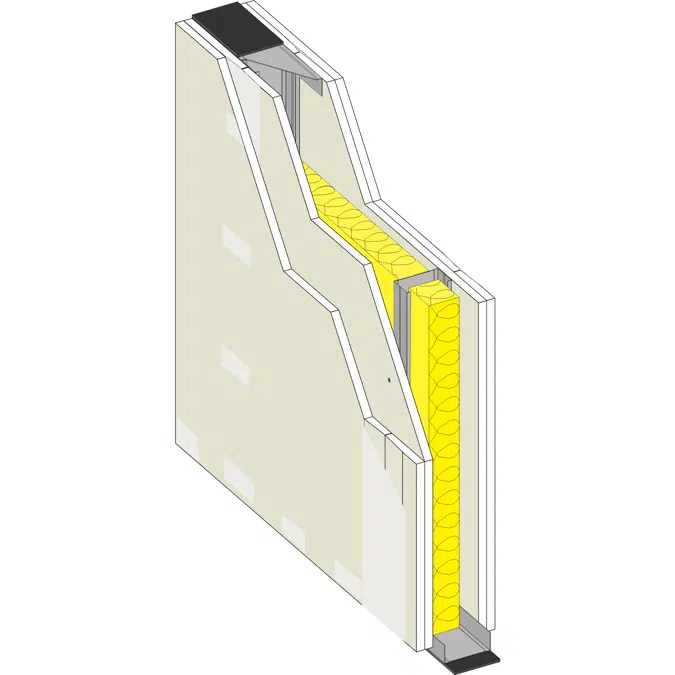 DIVISÓRIA 120 BA13A - Interior drywall partition