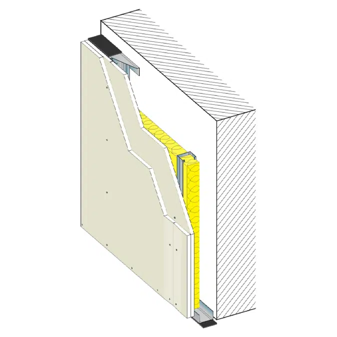 REVESTIMENTO 73 BA13A - Interior wall lining