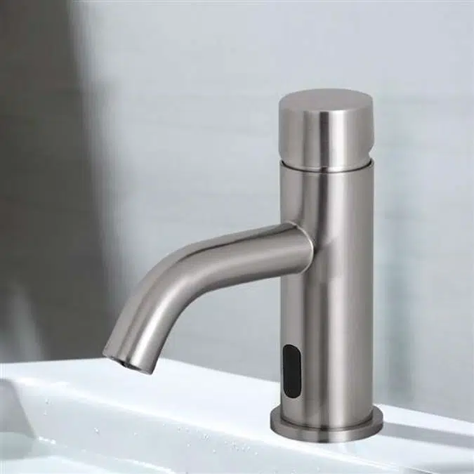 Brushed Nickel Commercial Automatic Motion Touchless Faucet