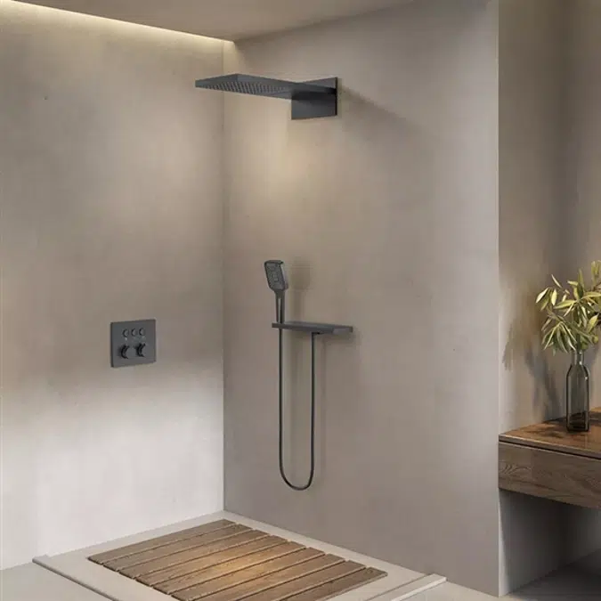 Fontana Perlude Oil Rubbed Bronze Thermostatic Shower System