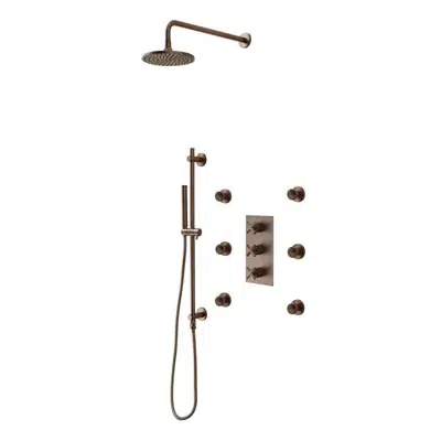 Fontana Perlude Oil Rubbed Bronze Thermostatic Shower System