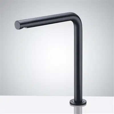 Image for Fontana Commercial Deck Mounted Matte Black Automatic Touchless Infrared Hot and Cold Sensor Faucet
