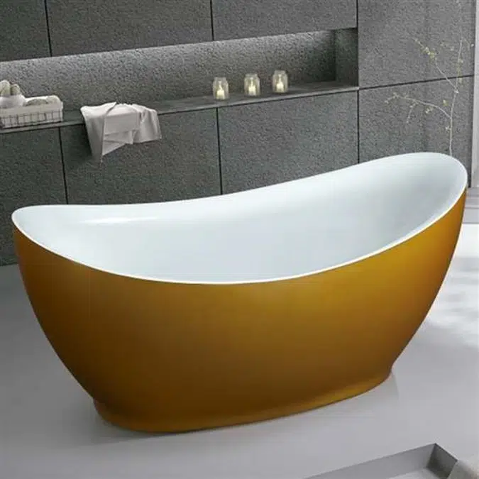 Fontana Napoli One Person Modern Simple Freestanding Indoor Bathtub