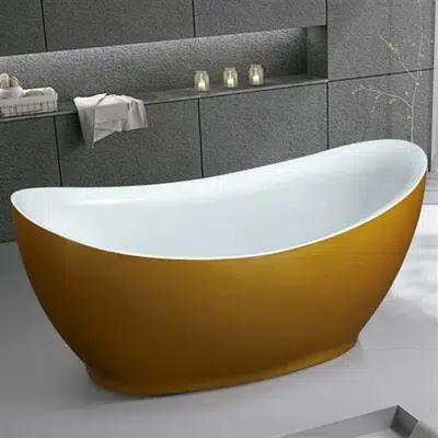 Image for Fontana Napoli One Person Modern Simple Freestanding Indoor Bathtub