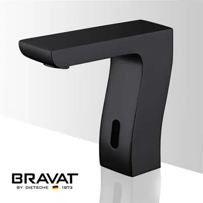 Image for Bravat Trio Commercial Automatic Motion Touchless Faucet Matte Black Finish