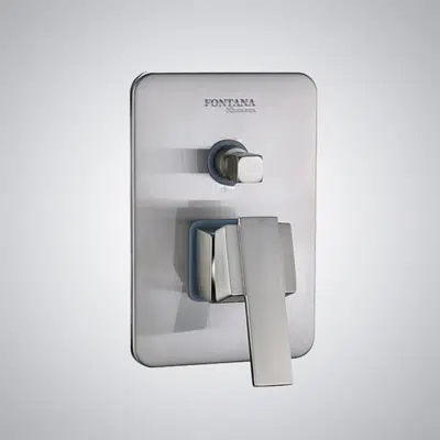 Image for Fontana Wall Mounted Brushed Nickel 2 Way Shower Mixer Valve Type B