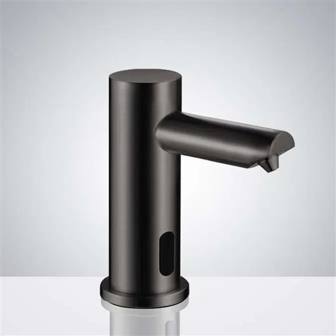 Marsala Minimalist Modern Matte Black Sensor Soap Dispenser