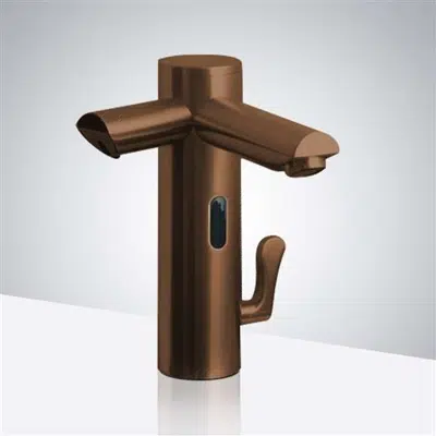 Fontana Lima Light Oil Rubbed Bronze Finish Dual Automatic Commercial Touchless Faucet And Soap Dispenser图像