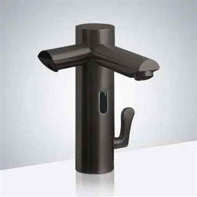 Image pour Fontana Lima Commercial Dark Oil Rubbed Bronze Finish Dual Automatic Touchless Faucet with Sensor Soap Dispenser