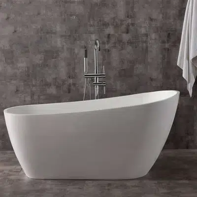 billede til FontanaShowers Rio Contemporary Freestanding Indoor Bathtub