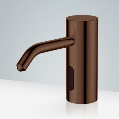 Imagem para Fontana Trio Commercial Light Oil Rubbed Bronze Brass Deck Mount Automatic Sensor Liquid Soap Dispenser}