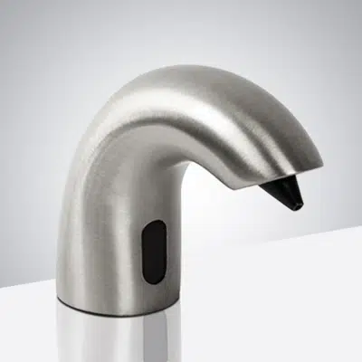 billede til Fontana Napoli Commercial Electronic Sensor Soap Dispenser In Brushed Nickel Finish