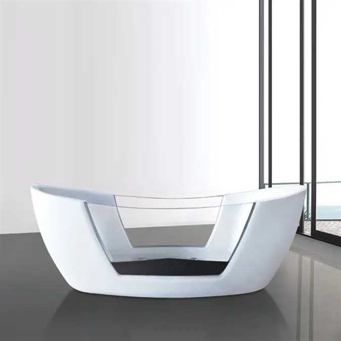 Fontana Cesena White Acrylic Freestanding Indoor BathtubFontana Cesena Acrylic White Freestanding Indoor Bathtub