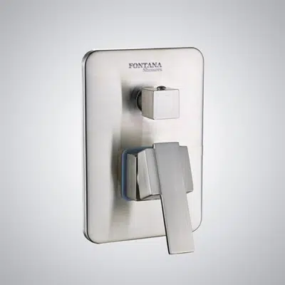 画像 Fontana 3 Way Brushed Nickel Wall Mounted Shower Mixer Valve Type B