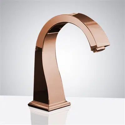 Imagem para Fontana Commercial Rose Gold Automatic Sensor Hands Free Faucet}