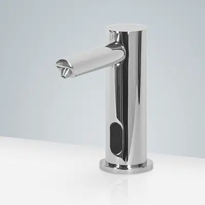 画像 Marsala Minimalist Modern Sensor Soap Dispenser in Chrome