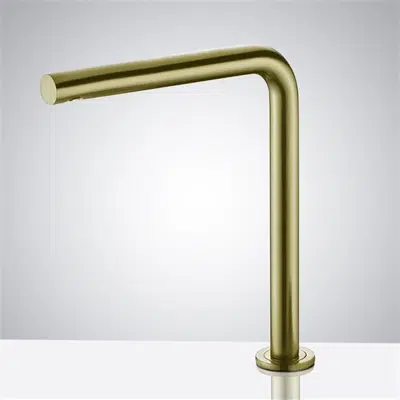 imagen para Fontana Commercial Deck Mounted Gold Automatic Touchless Infrared Hot and Cold Sensor Faucet
