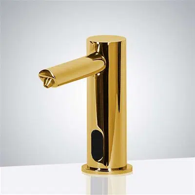 Imagem para Marsala Minimalist Modern Gold Sensor Soap Dispenser}