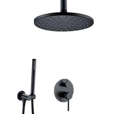Obrázek pro Fontana Verona Dark Oil Rubbed Bronze Ceiling Mount Hot and Cold Mixer Rainfall Shower Set