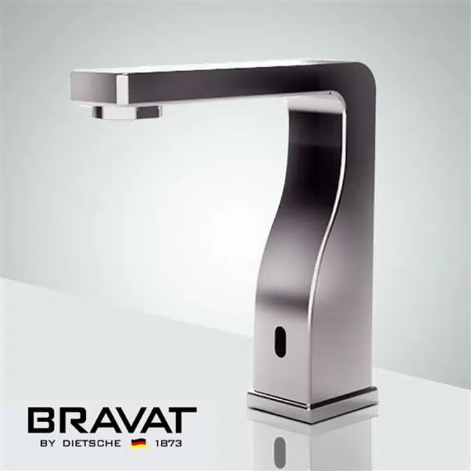 Bravat Classic Commercial Brushed Nickel Hands-Free Motion Touchless Faucets