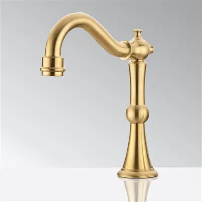 Obrázek pro Fontana Commercial Brushed Gold Touchless Automatic Sensor Hands Free Faucet