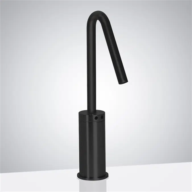 Fontana Matte Black Inverted V-Shaped Hands-Free Commercial Touchless Faucet