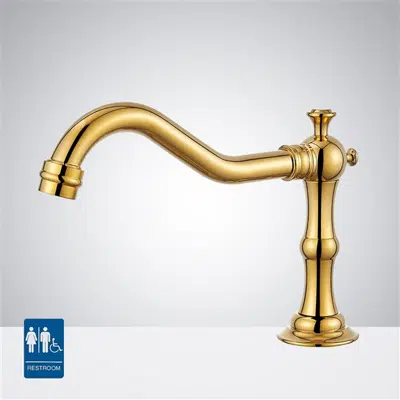 画像 Fontana Gold Commercial Architectural Public Restroom Bathroom Touchless Faucet