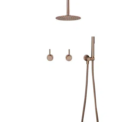 Fontana Verona Solid Brass Ceiling Mounted Bathroom Shower Set 이미지