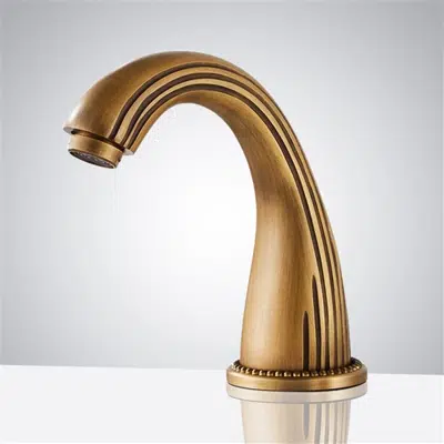 изображение для Fontana Commercial Antique Brass Touchless Motion Sensor Bathroom Faucet