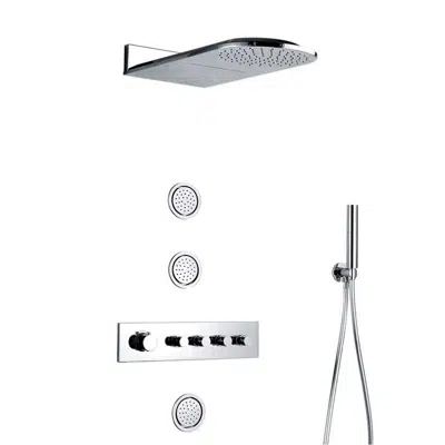 Image for Fontana Luna Thermostatic System with Body Jet Shower Set
