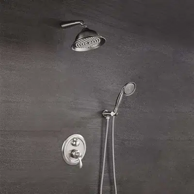 Image for FontanaShowers Brushed Nickel Shower Set With Single Handle Mixer & Handshower