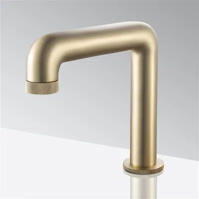 Immagine per Leo Commercial Brushed Gold Restroom Touchless Faucet