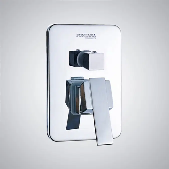 Fontana Wall Mounted Chrome Finish 3 Way Shower Mixer Valve Type B