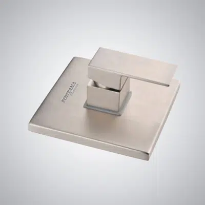 изображение для Fontana Brushed Nickel Square Shape 1 Way Concealed Shower Mixer Valve